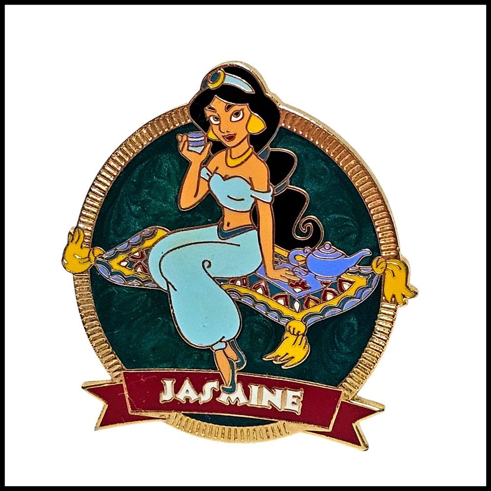 Disney‎ Jasmine Pin Trading 2003 Aladdin Magic Carpet LE Princess Swirl 23940